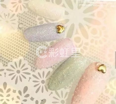 个性美甲 砂糖美甲教程
