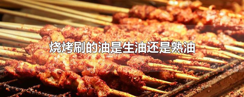 烧烤刷的油是生油还是熟油