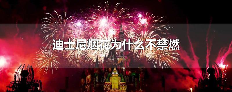 迪士尼烟花为什么不禁燃