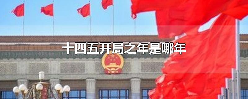 十四五开局之年是哪年