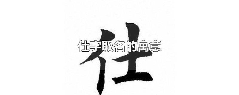 仕字取名的寓意