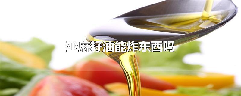 亚麻籽油能炸东西吗