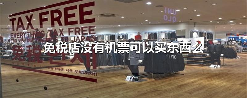 免税店没有机票可以买东西么