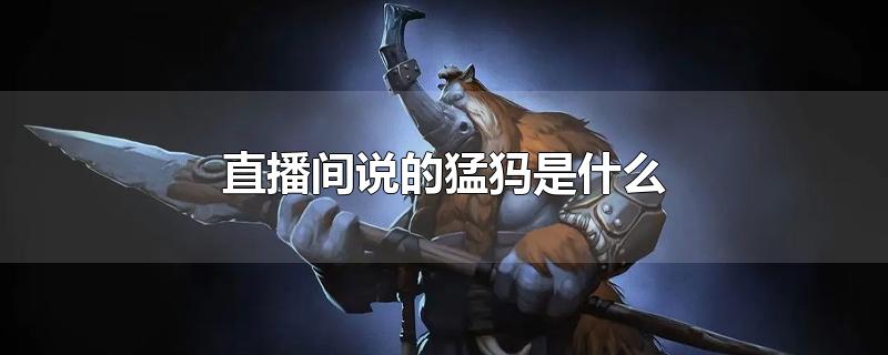 直播间说的猛犸是什么