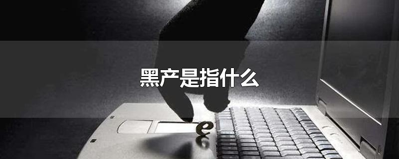 黑产是指什么