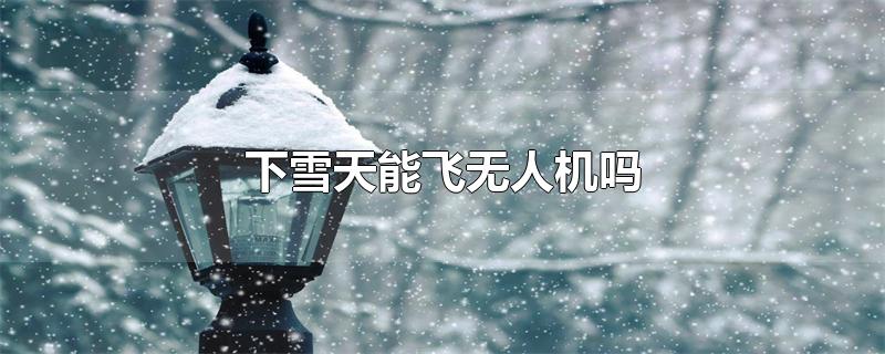 下雪天能飞无人机吗