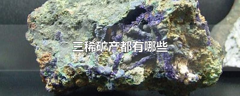 三稀矿产都有哪些