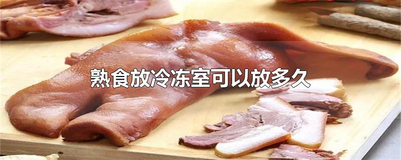 熟食放冷冻室可以放多久