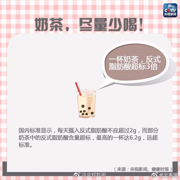 24岁男子每天喝4杯奶茶进ICU 建议尽量少喝奶茶