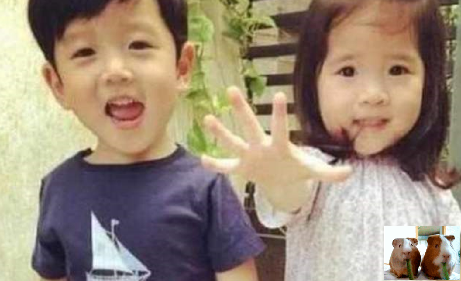 宋小宝孩子的照片(宋小宝的两个孩子继承妈妈高颜值)