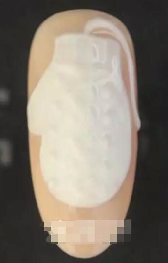 毛衣纹理美甲 美甲3d立体雕花教程
