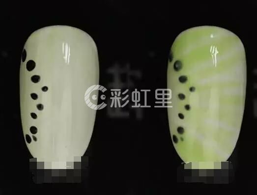 水果片美甲 奇异果美甲教程