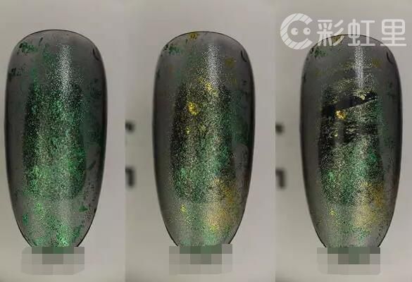 透明花美甲 美甲星空渐变教程