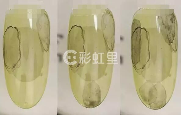 透明花美甲 淡雅水彩的美甲教程