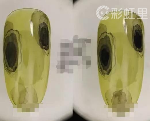 透明花美甲 淡雅水彩的美甲教程