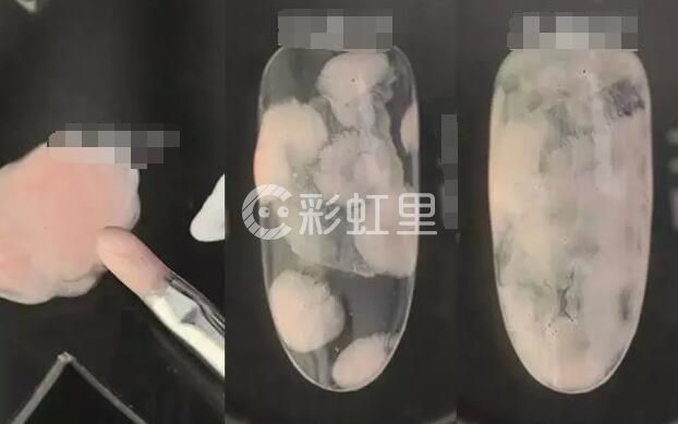 树叶桃形美甲 简约树叶美甲教程
