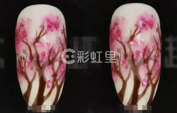 日式樱花美甲 樱花美甲图片教程