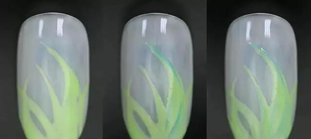 美甲简单款 美甲花卉教程