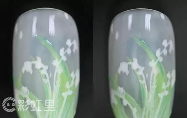 美甲简单款 美甲花卉教程