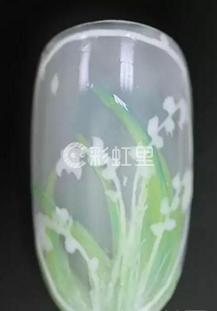 美甲简单款 美甲花卉教程