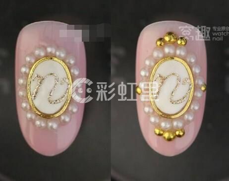 美甲彩绘字母 英文字母美甲教程