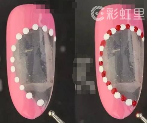 孔雀纹美甲 个性美甲教程