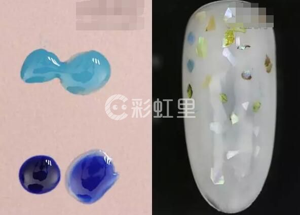 海洋风美甲 渐变浅色美甲教程