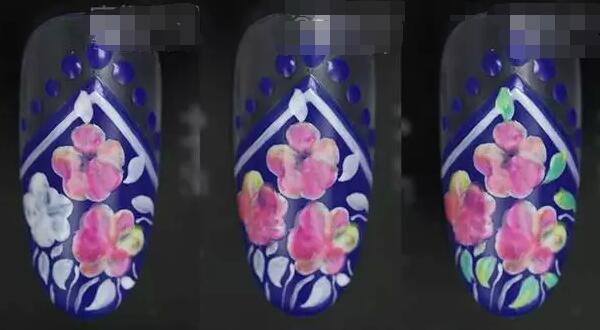 小碎花美甲小清新美甲步骤