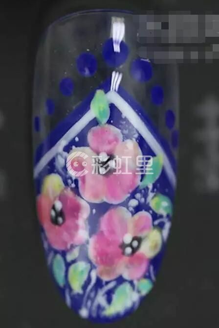小碎花美甲小清新美甲步骤