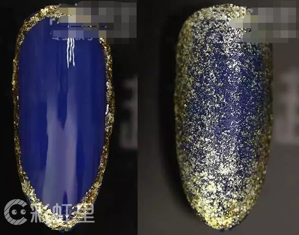 铂金美甲 星空系列美甲教程