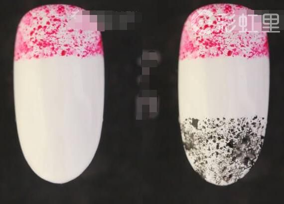 美甲简单款 毛绒美甲教程