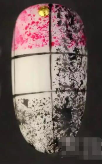 美甲简单款 毛绒美甲教程