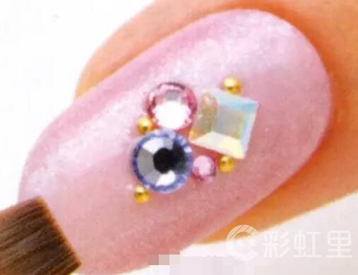 水晶钻石美甲 美甲图片教程