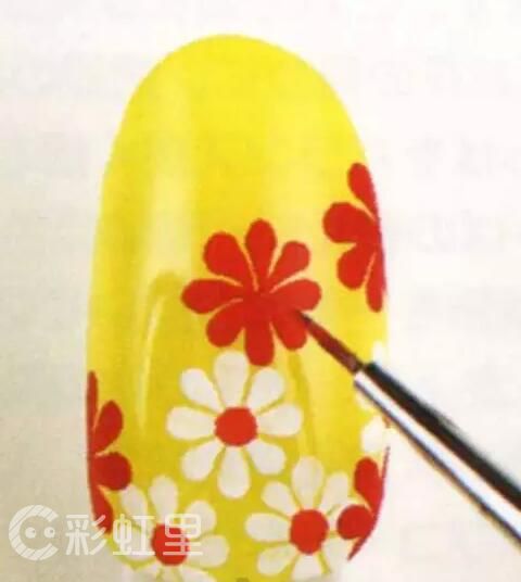 田园小碎花美甲 韩式简约美甲教程