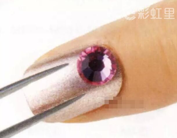 宝石款式美甲 贴钻美甲教程