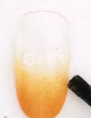 橘色渐变美甲 法式美甲教程