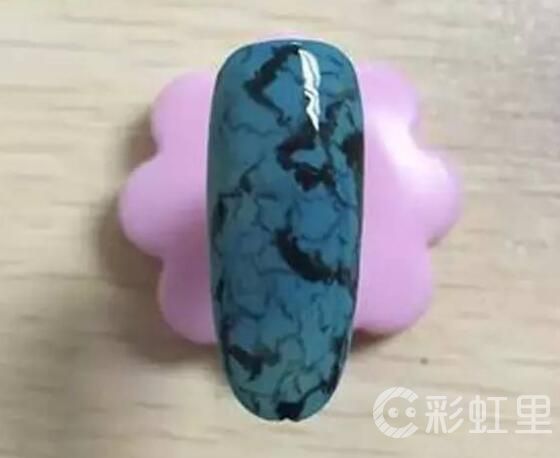 石纹美甲 大理石晕染美甲教程
