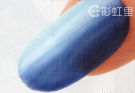 花朵美甲 夏季蓝色美甲教程