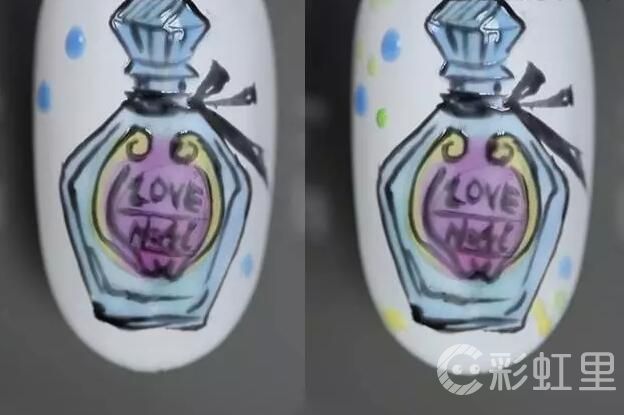 手绘美甲图案 优雅美甲教程