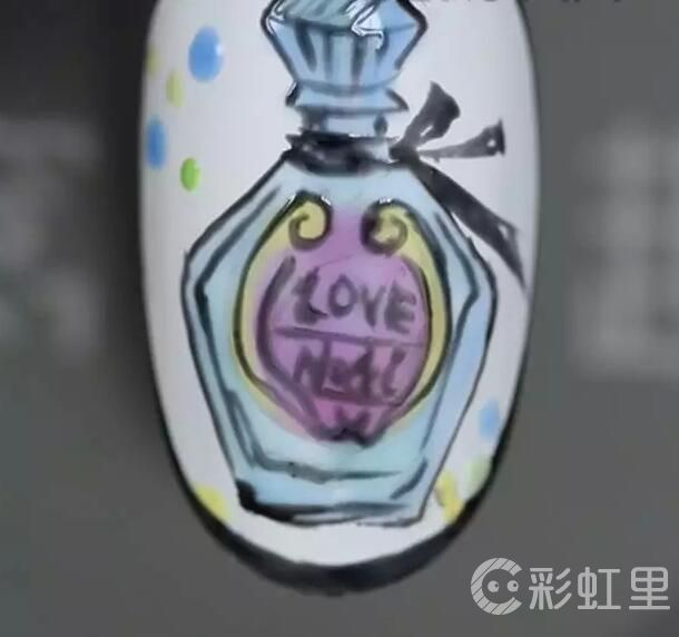 手绘美甲图案 优雅美甲教程