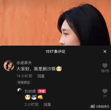 刘洲成用家暴梗官宣恋情 女方神回复：我是新沙袋