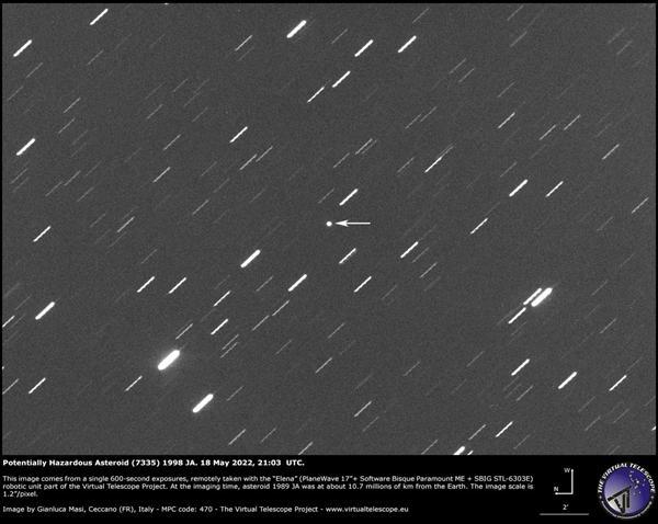 会有危险吗？直径1.77千米小行星27日将掠过地球