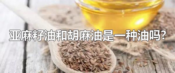 亚麻籽油和胡麻油是一种油吗? 亚麻籽油适合炒菜吗