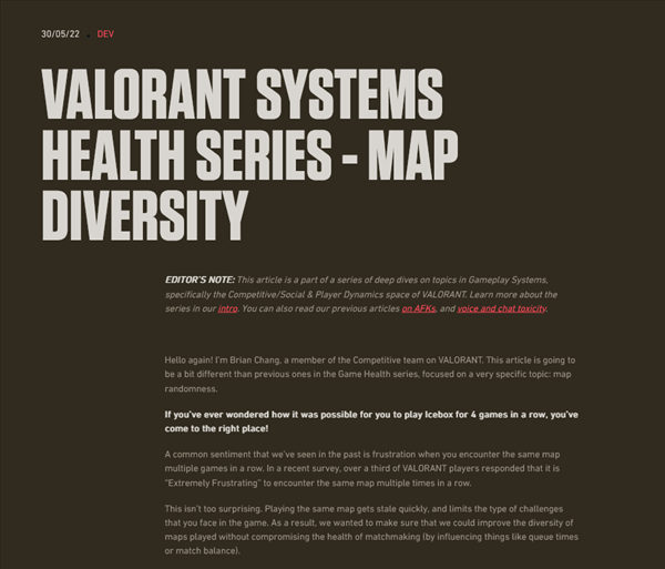 拳头改进《Valorant》地图随机化 老玩一张图会腻的