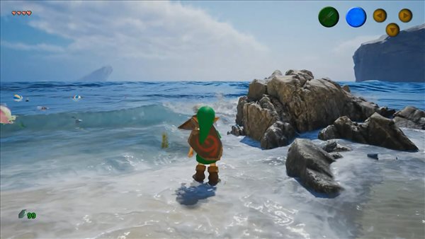 UE4重制《塞尔达时之笛》进度更新 水面波纹效果翻新