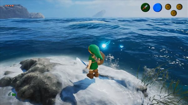 UE4重制《塞尔达时之笛》进度更新 水面波纹效果翻新