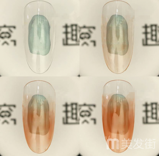 晕染美甲教程 多层晕染彩绘花朵美甲画法