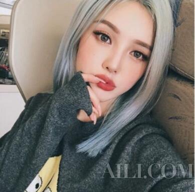 春季爆亮的精灵灰系发色 灰、蓝灰、紫灰色都让你好美