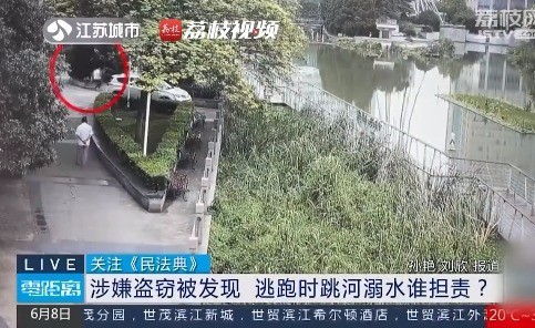 什么逻辑？小偷逃跑时溺亡家属索赔158万 已被驳回