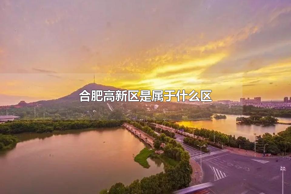 合肥高新区是属于什么区 合肥高新区在哪里